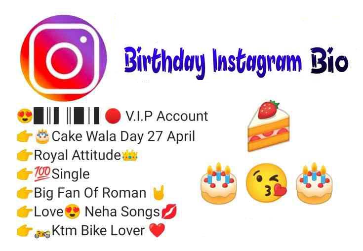 ideas for birthday instagram bio