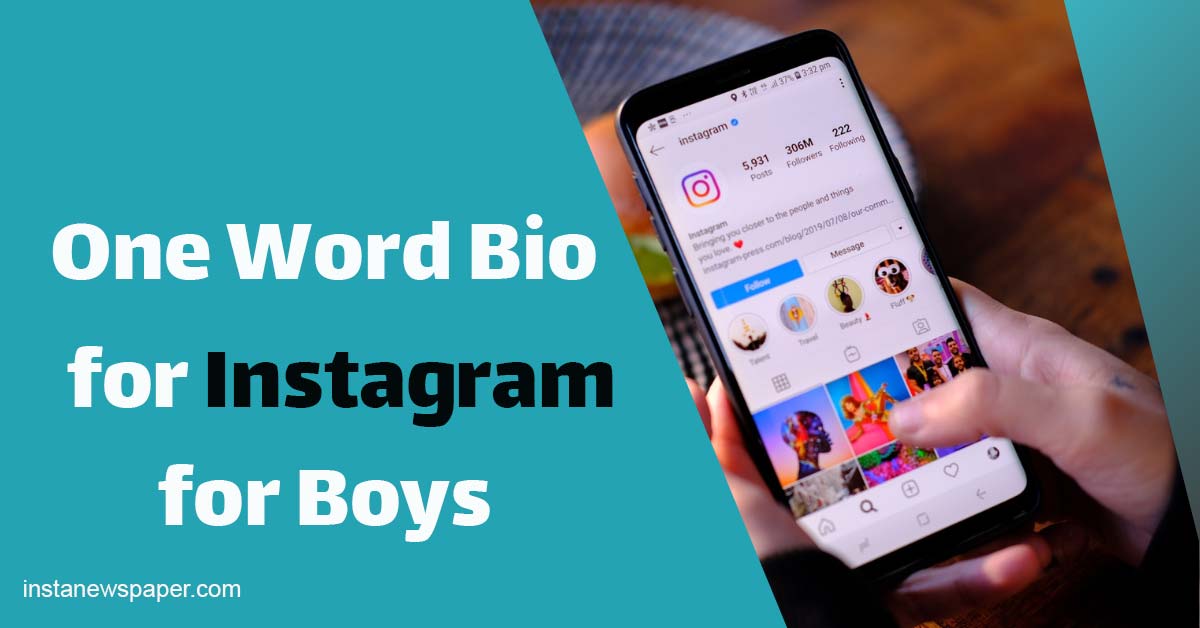  One Word Bio for Instagram for Boys